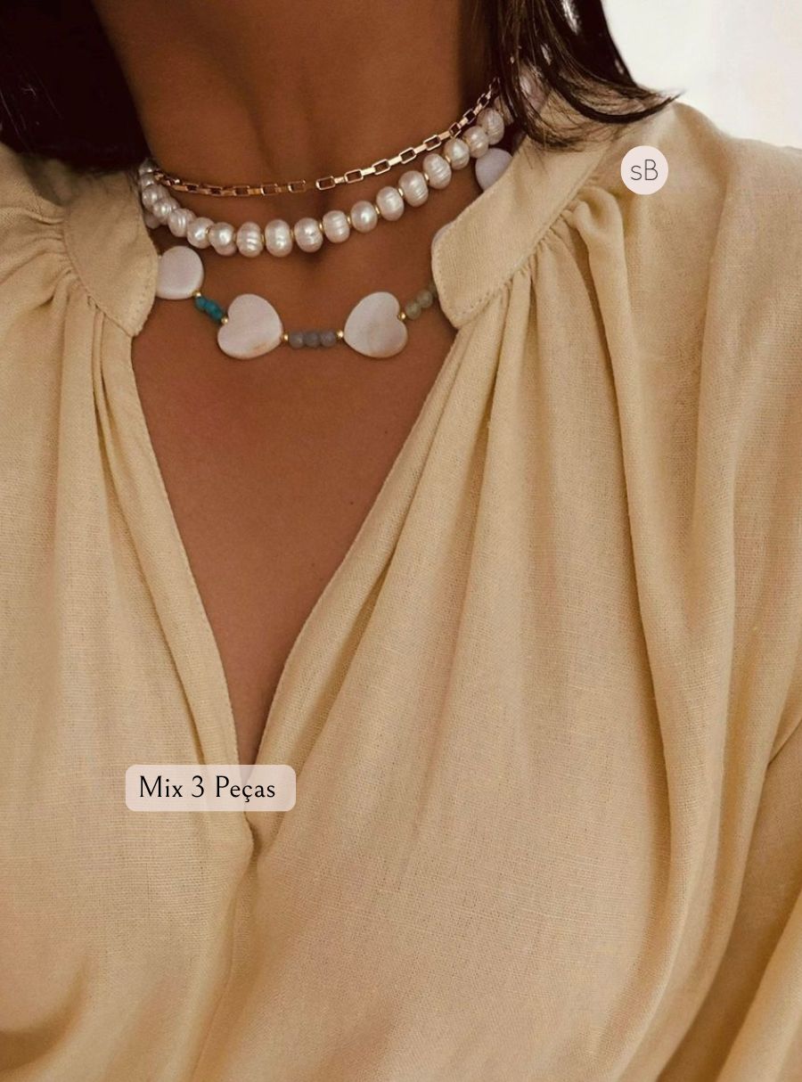 Mix Colares ( Choker Correntaria Cartier )