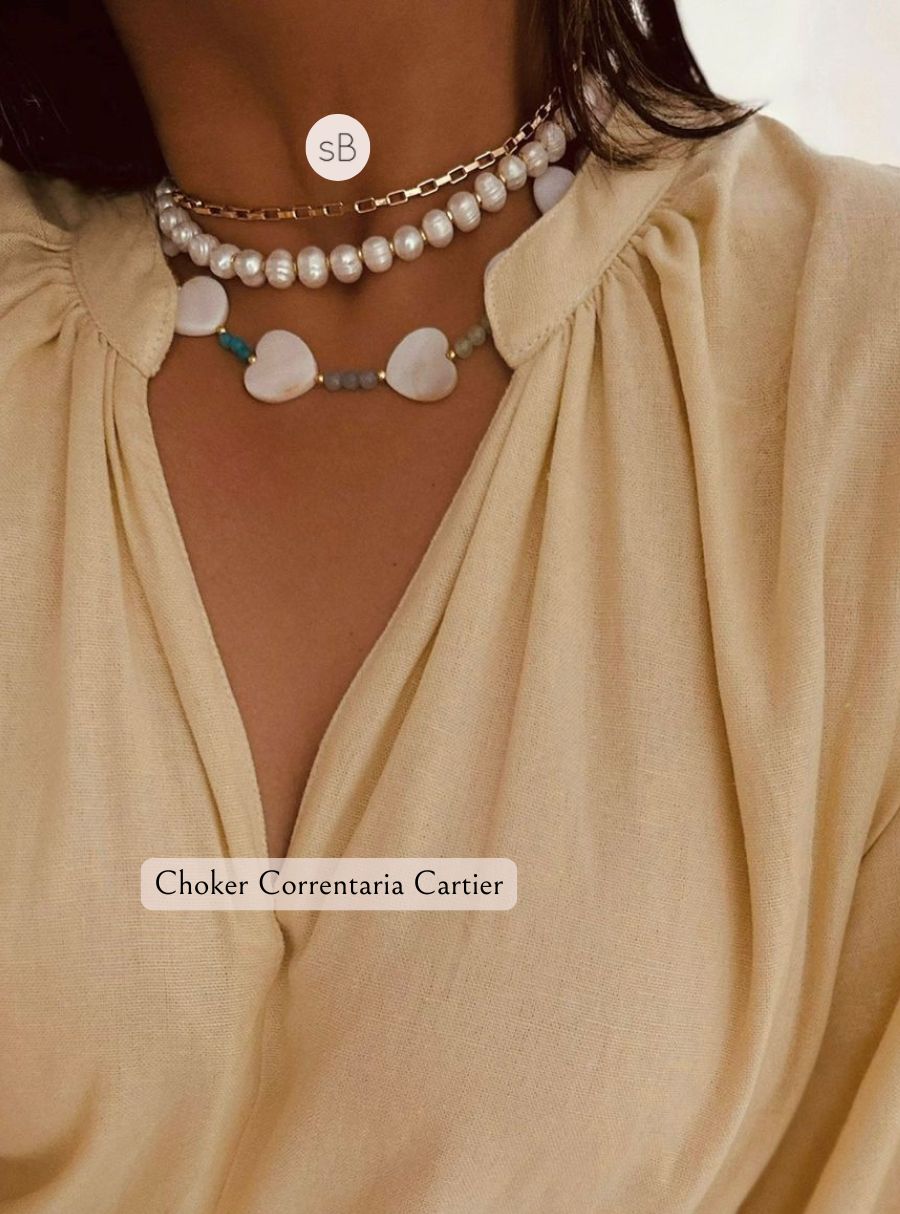 Mix Colares ( Choker Correntaria Cartier )