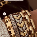 Mix Pulseiras (Bracelete Articulado Spikes)