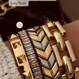 Mix Pulseiras (Bracelete Articulado Spikes)