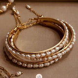 Bracelete Pérola Barroca Arroz