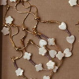 Pulseira Corações Madrepérola com Microzircônias Candy Colors