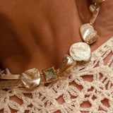 Gargantilha Madrepérola Cultivada com Pedraria