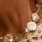 Gargantilha Madrepérola Cultivada com Pedraria