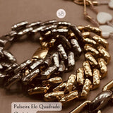 Pulseira Elo Quadrado Orgânico