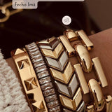 Mix Pulseiras (Bracelete Articulado Spikes)