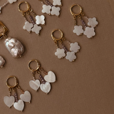 Brinco Madrepérola com Micro Zircônia Candy Colors